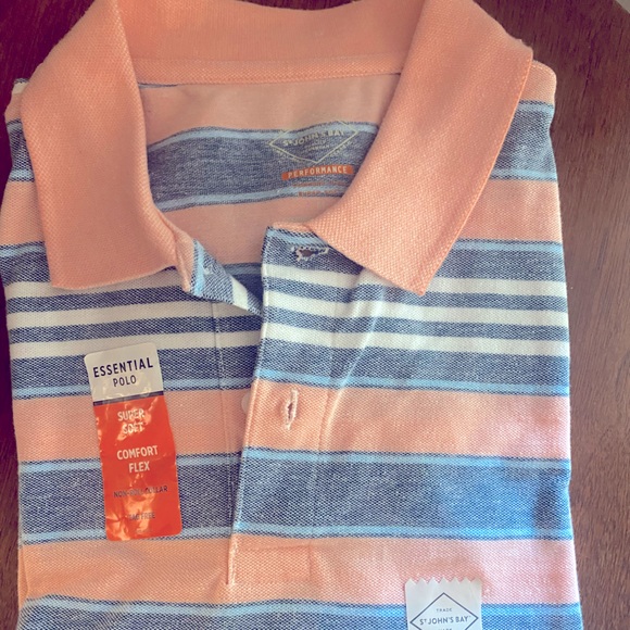 Pink Striped Men’s Polo - Picture 1 of 3
